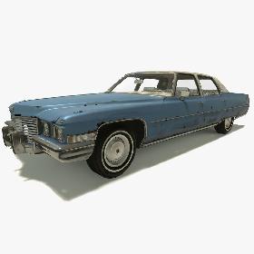 1972 Cadillac fleetwood 3D model
